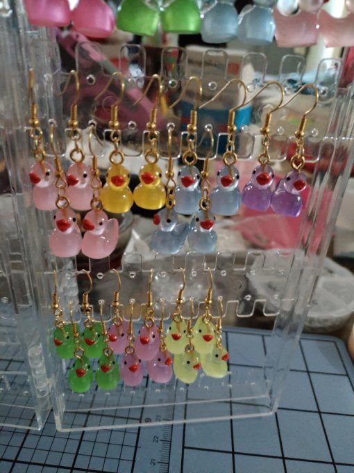 boucles d'oreilles en acier inoxydable