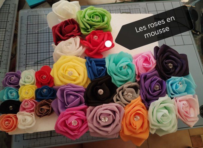 Bouteille de parfum avec sa rose(sur commande) 