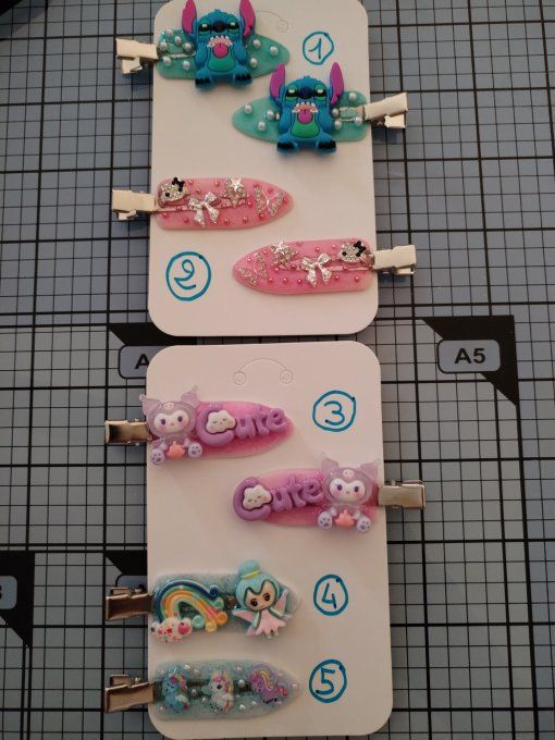 Barrette en résine 