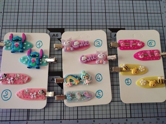 Barrette en résine 